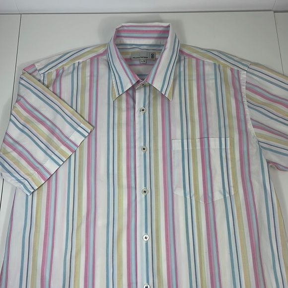 VINTAGE Private Member striped shirt, Size L/G - Picture 1 of 12